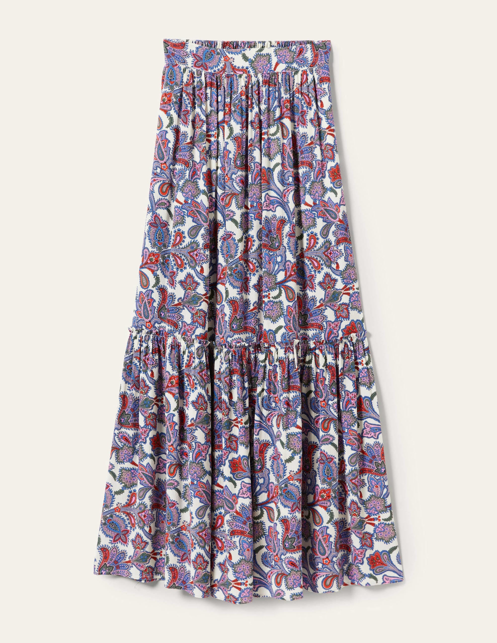  Grace Crinkle Maxi Skirt-Ivory, Paisley Bud、mySite、ashleygrahame