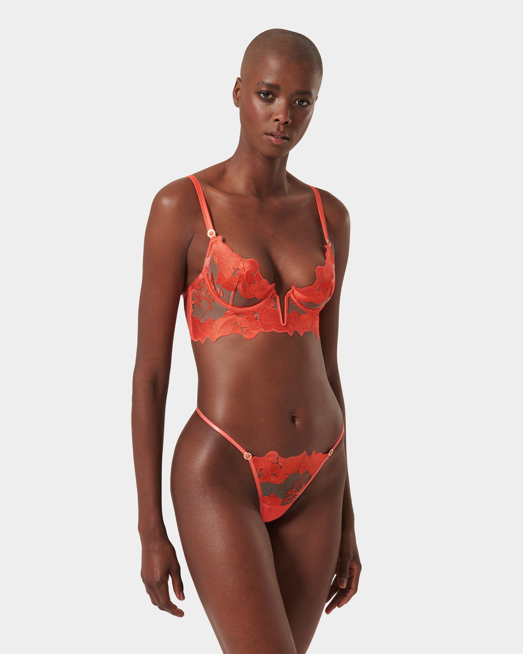 Serenity Longline Bra Coral、mySite、bengalsvssteelers