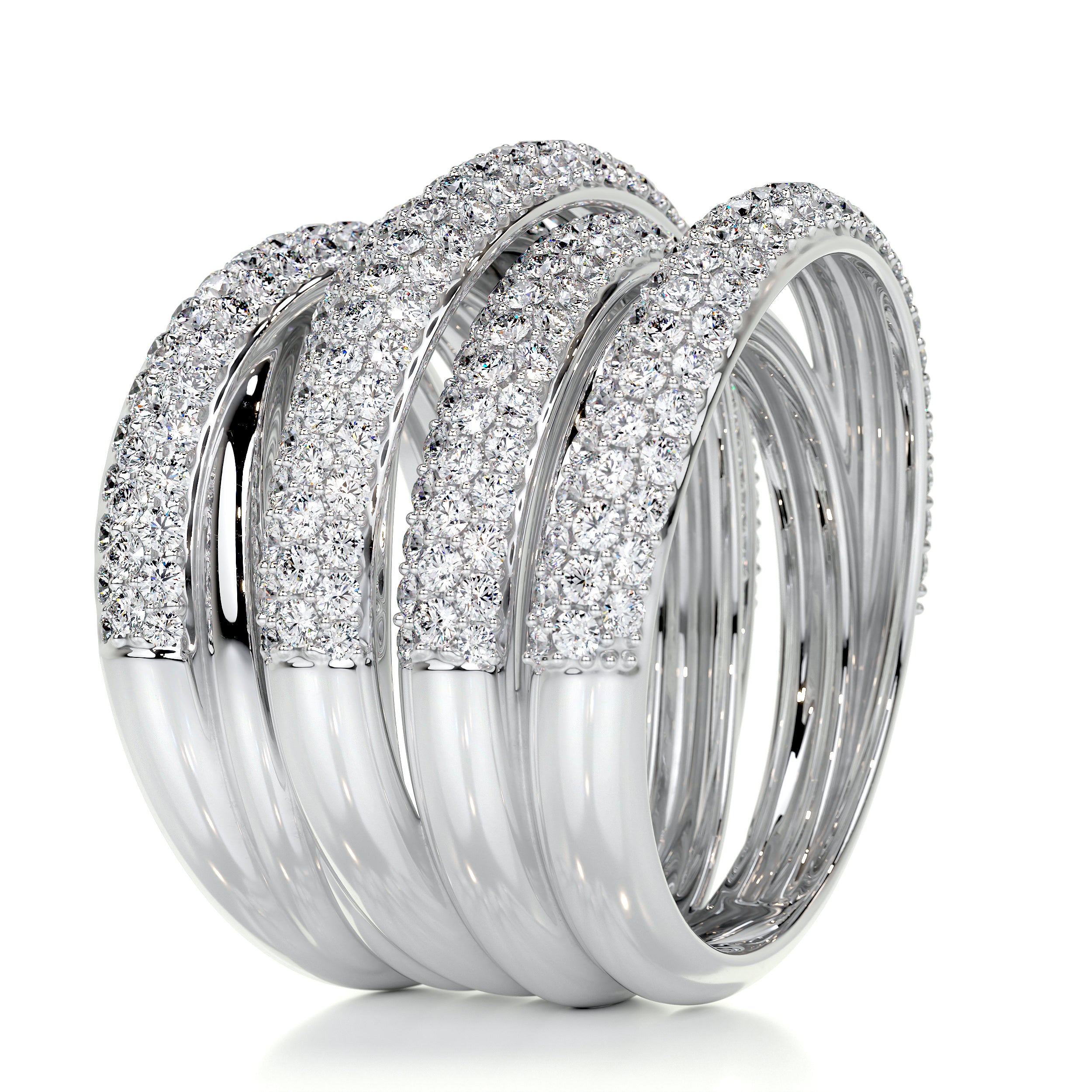 Aurora Diamond Wedding Ring (3 Carat) -Platinum、mySite、hinf8tx79