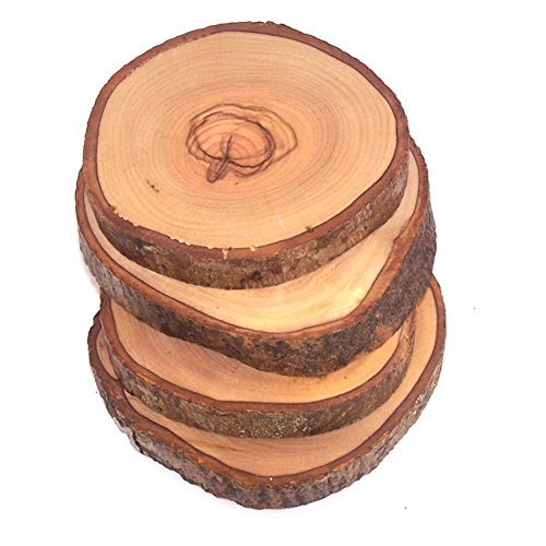 Holy Land Market Hand Carved Olive Wood Natural Coaster Set of 4 (About 3.5 Inches Each) - Asfour Outlet Trademark、mySite、topwebapps