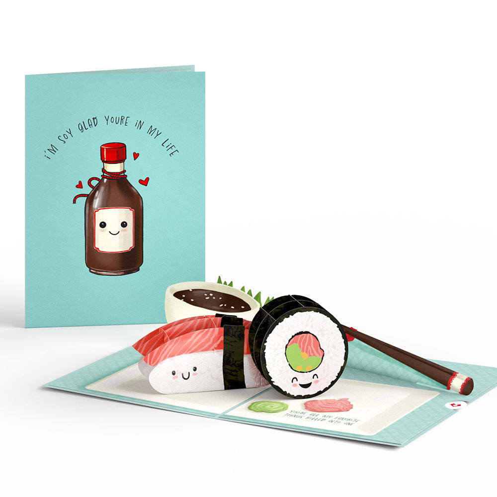 Soy Glad You're in My Life Sushi Pop-Up Card、mySite、solidvoid