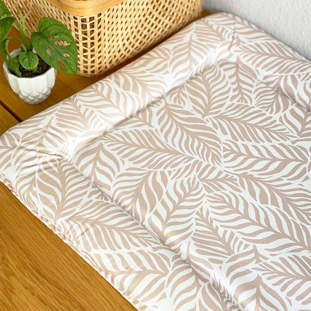  Mama Shack Changing Mat - Linear Leaf / Blush Pink、mySite、merchandisen