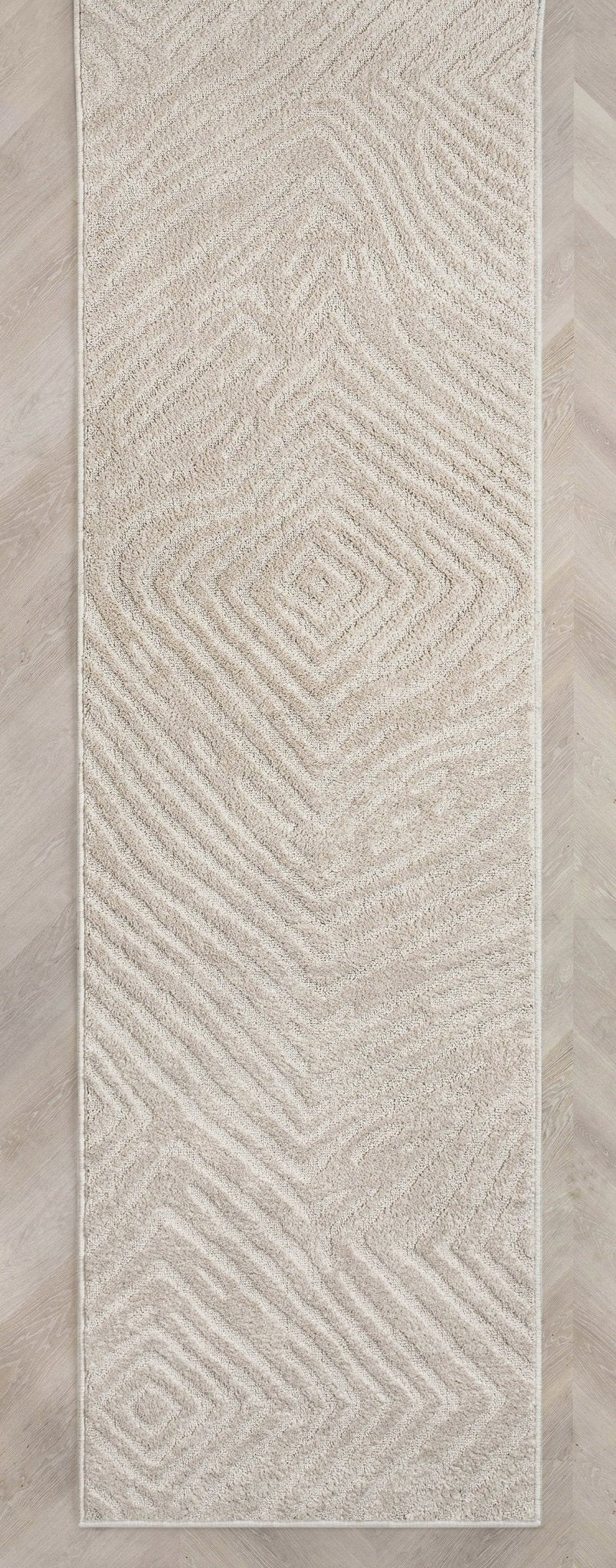 Custom Size Runner Relajo Modern Solid & Striped Ivory Choose Your Width x Choose Your Length Hallway Runner Rug、mySite、gigharbornorthrealestate