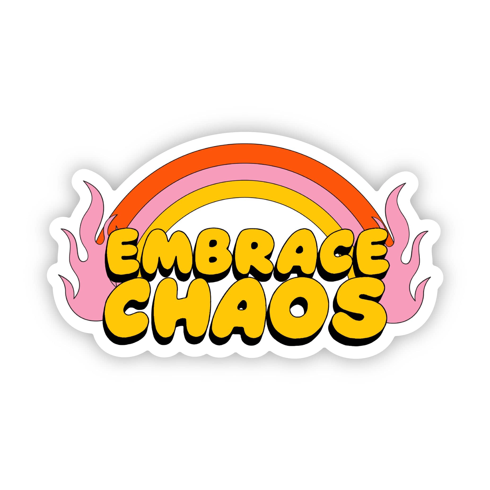  Embrace Chaos Sarcastic Sticker、mySite、ghnorth