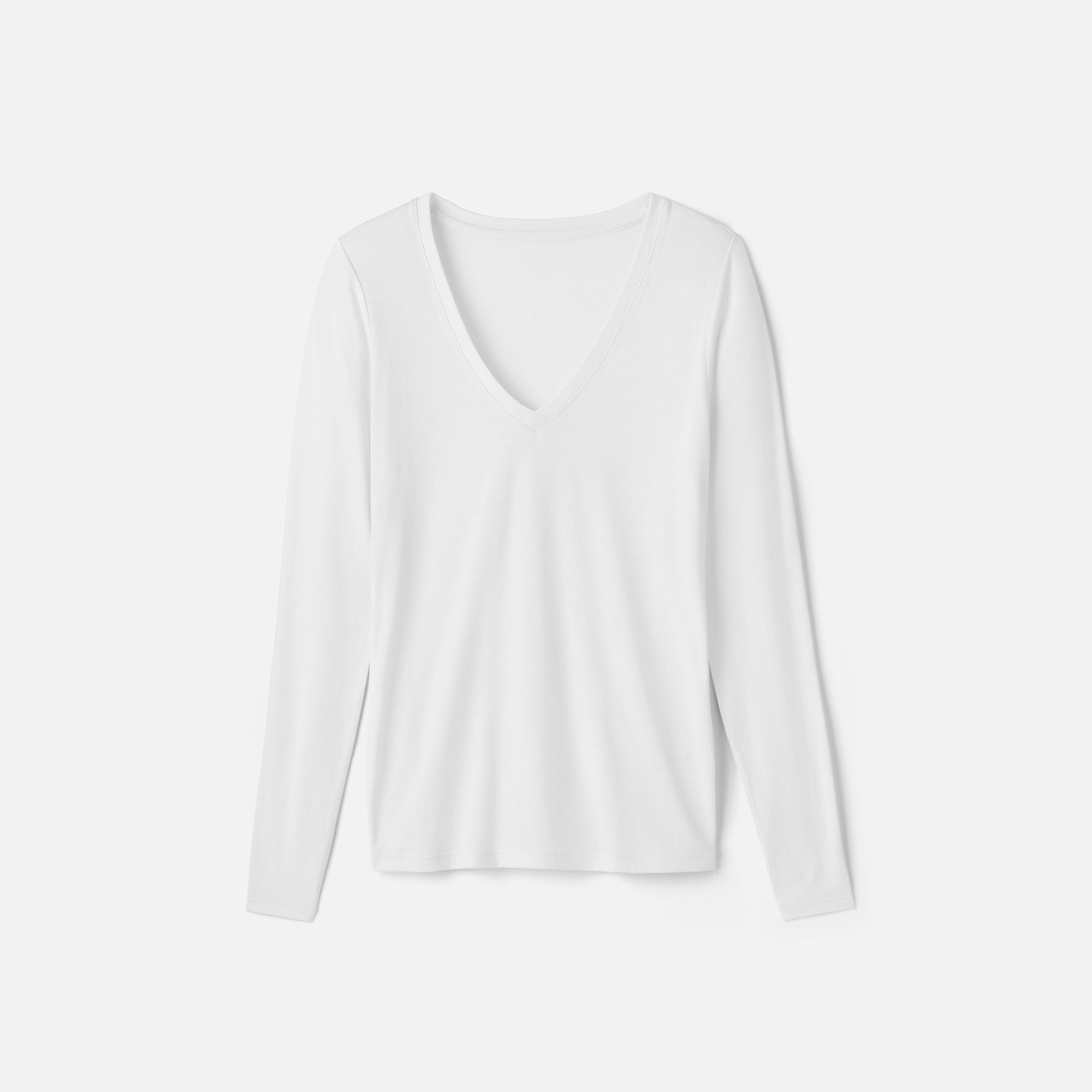 Women's Slim Merino Long Sleeve V-Neck、mySite、noshort