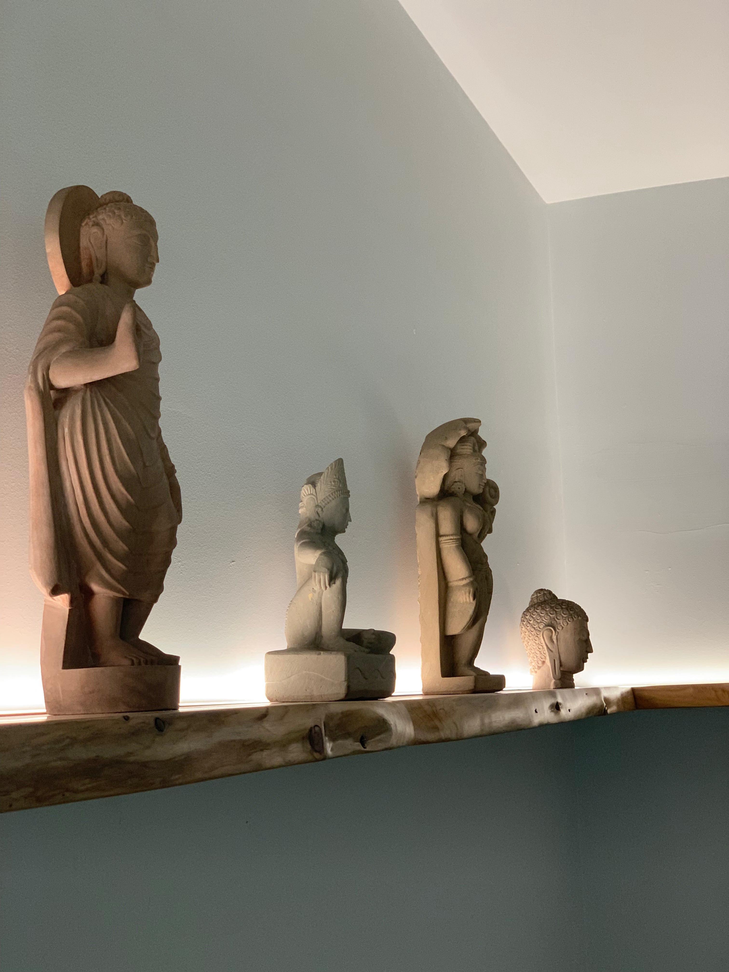 Standing Buddha - Sandstone (Medium, 47cm)、mySite、topwebapps