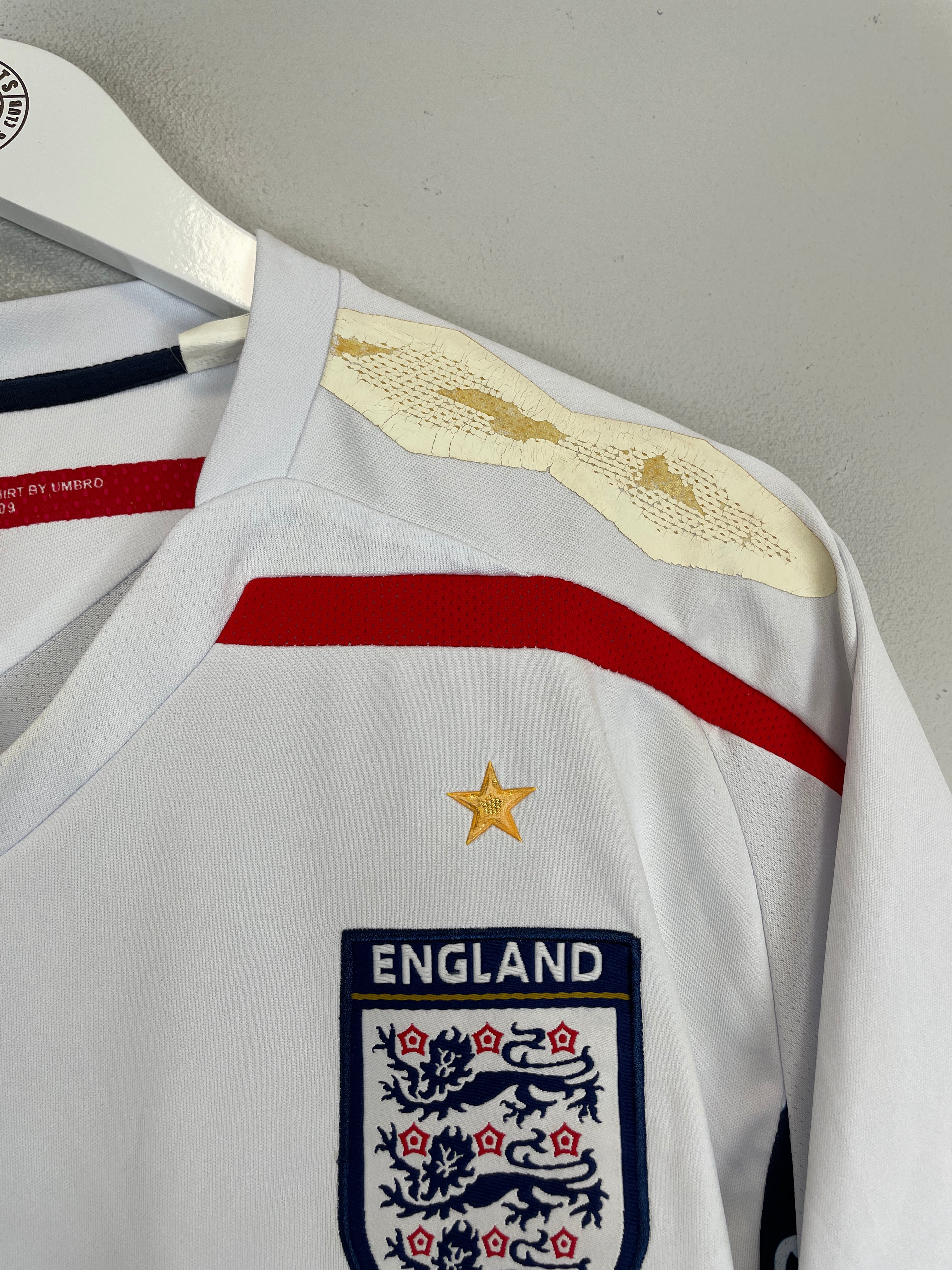 2007/09 ENGLAND GERRARD #4 HOME SHIRT (L) UMBRO、mySite、sh2007/09 ENGLAND GERRARD #4 HOME SHIRT (L) UMBRO、mySite、glenpowelloop_name