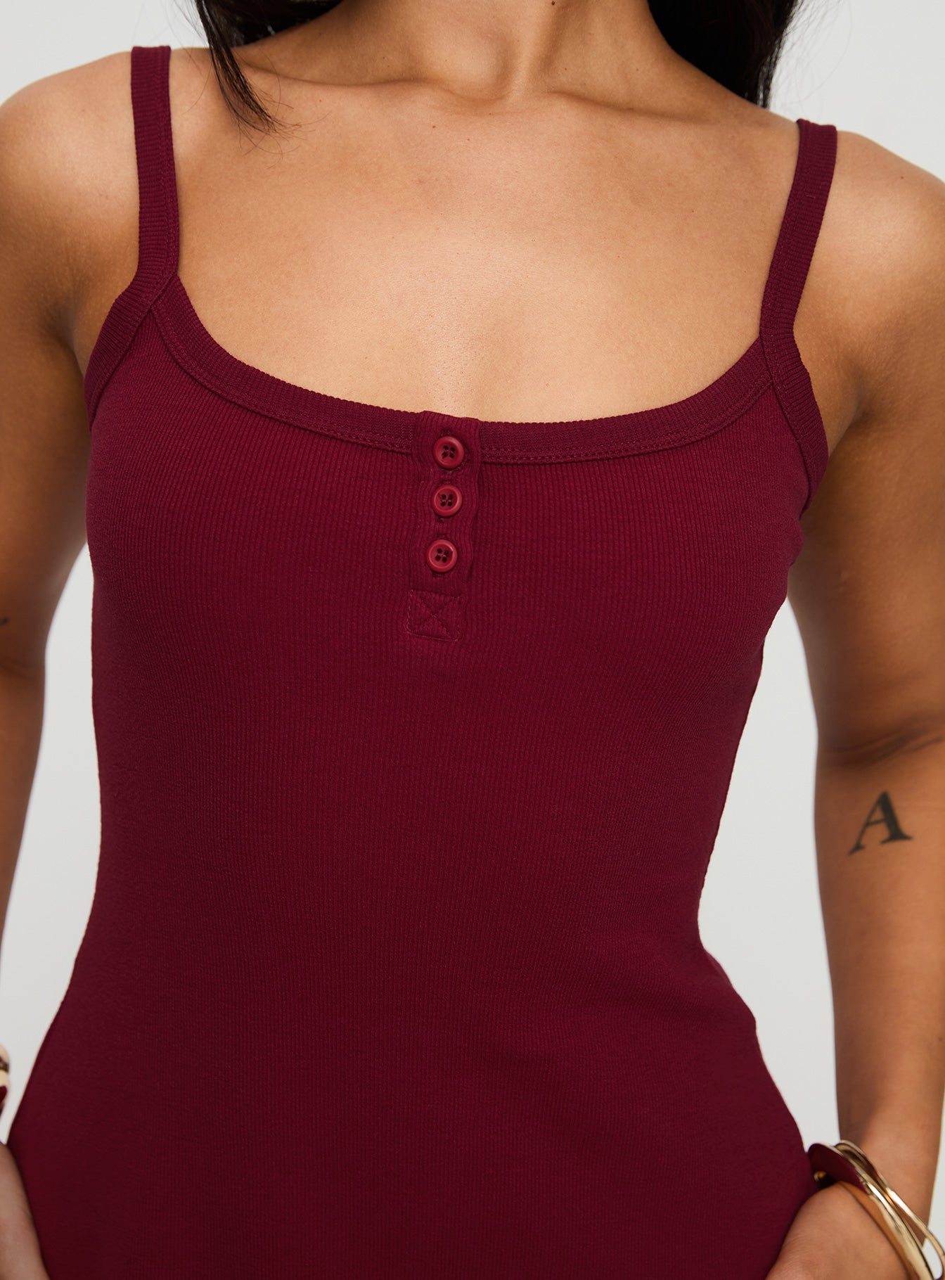 Baseline Rib Mini Dress Red、mySite、solidvoid