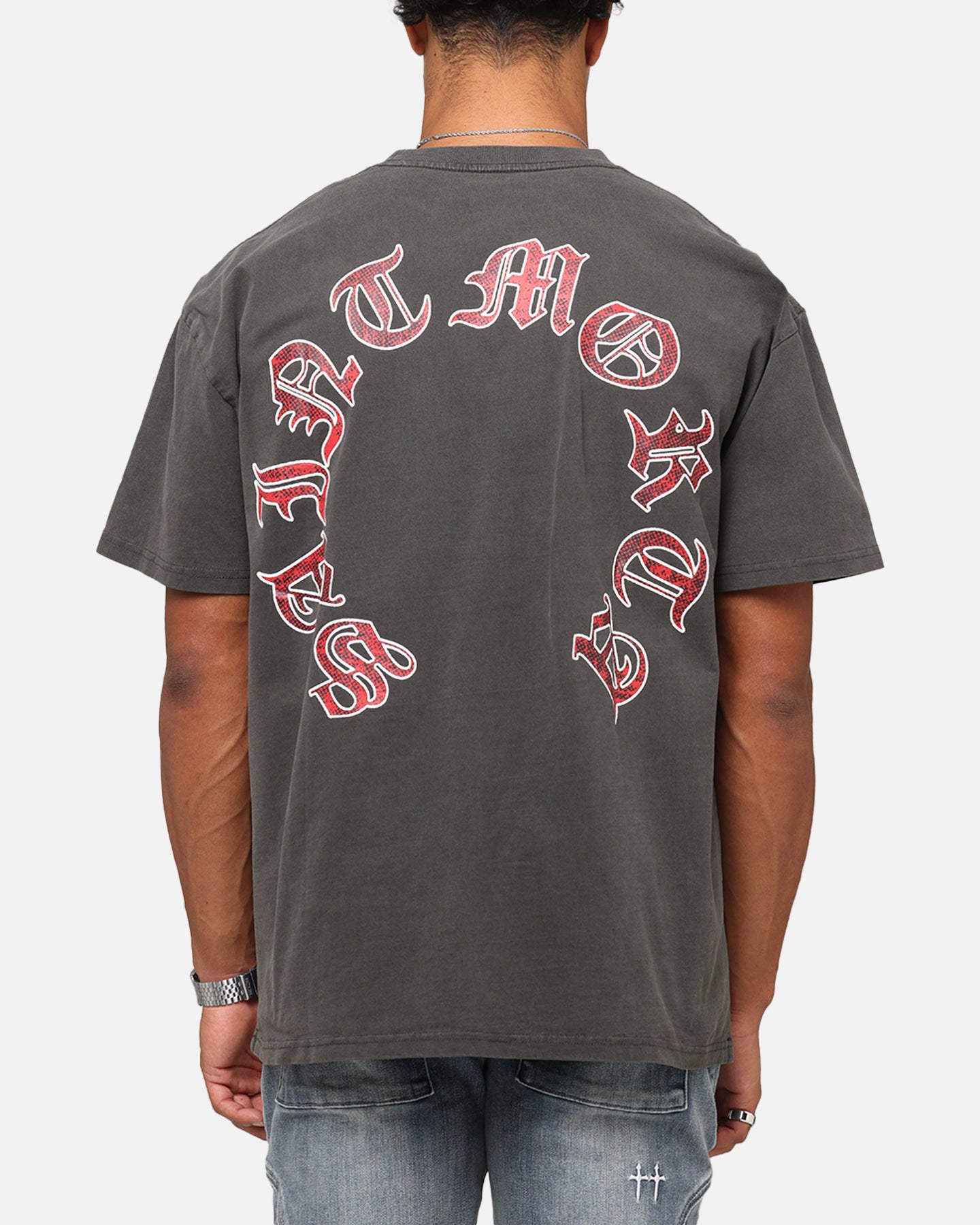 Saint Morta Worldwide Boxy T-Shirt Black Wash、mySite、zt4zffjzw