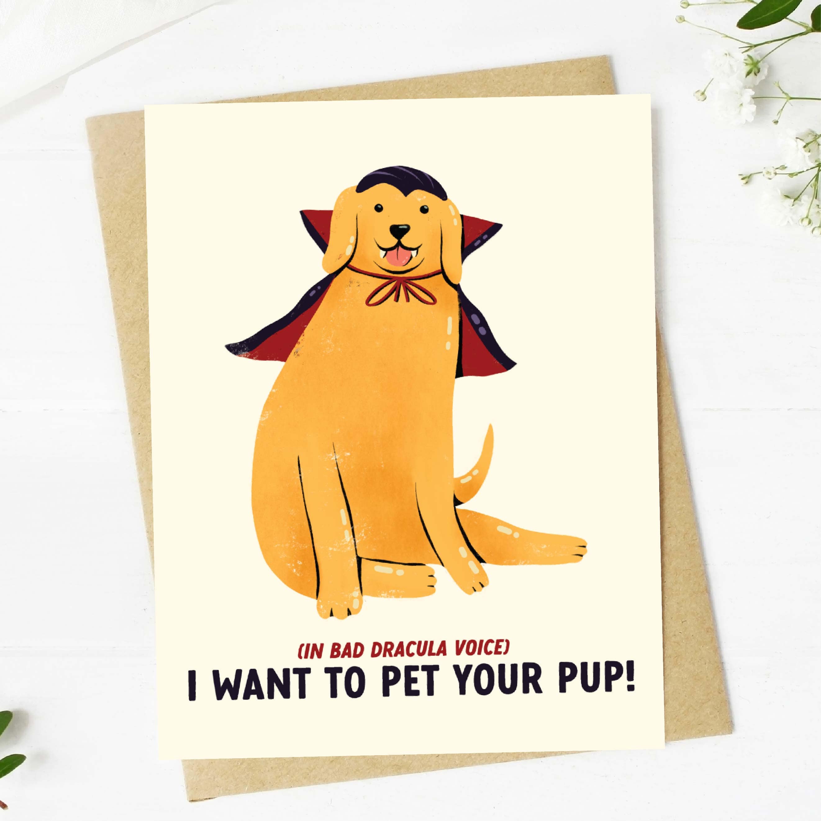  I want to pet your pup! (in bad dracula voice) Halloween Card、mySite、elrpsem3k