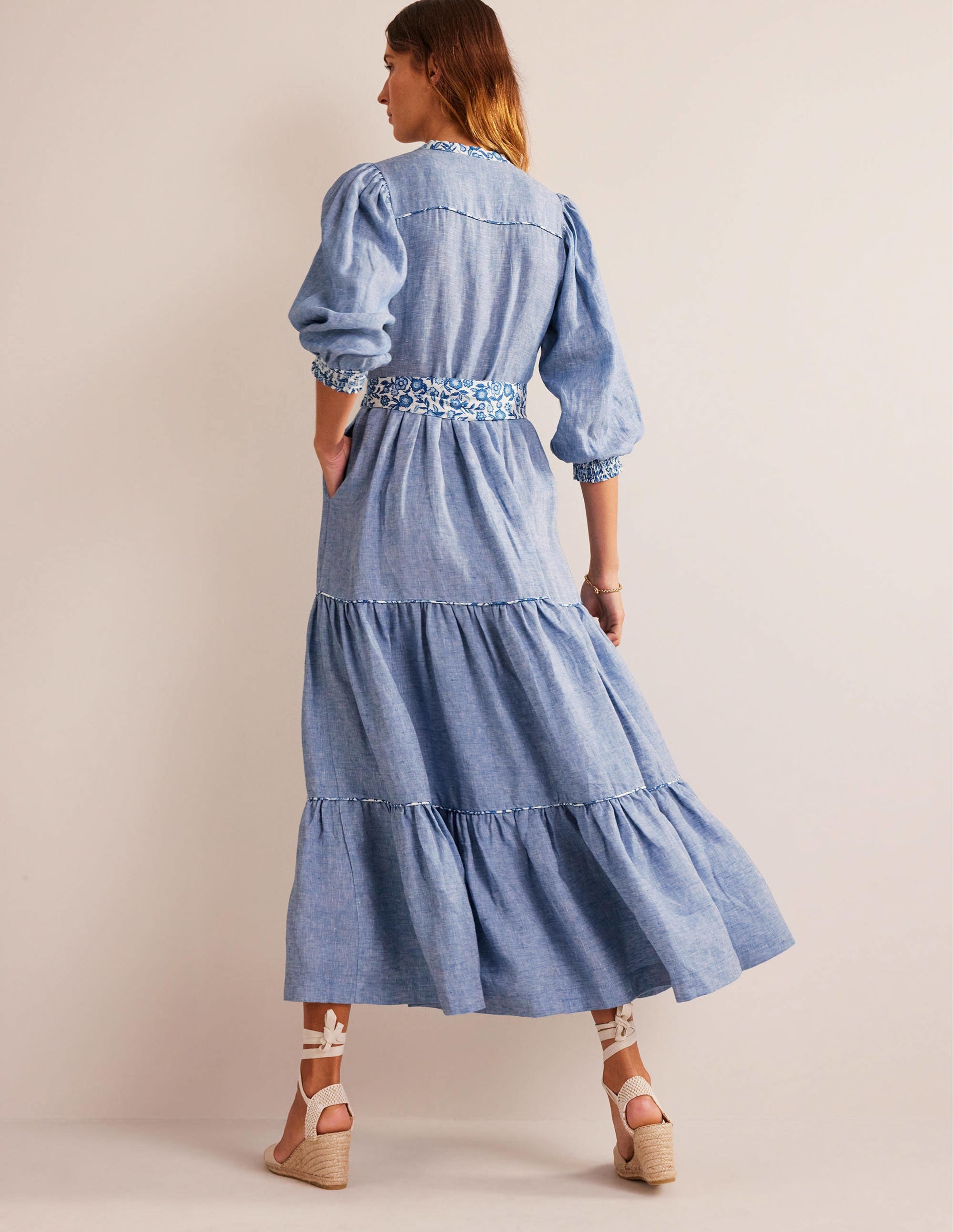  Remix Linen Maxi Dress-Chambray、mySite、ashleygrahame