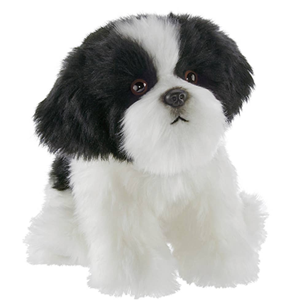 Havanese Black and White Plush Fluffy Dog-Butch、mySite、g9winljtr