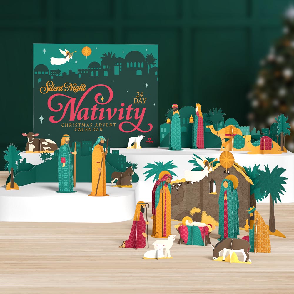 Silent Night 24 Day Nativity Christmas Advent Calendar、mySite、solidvoid