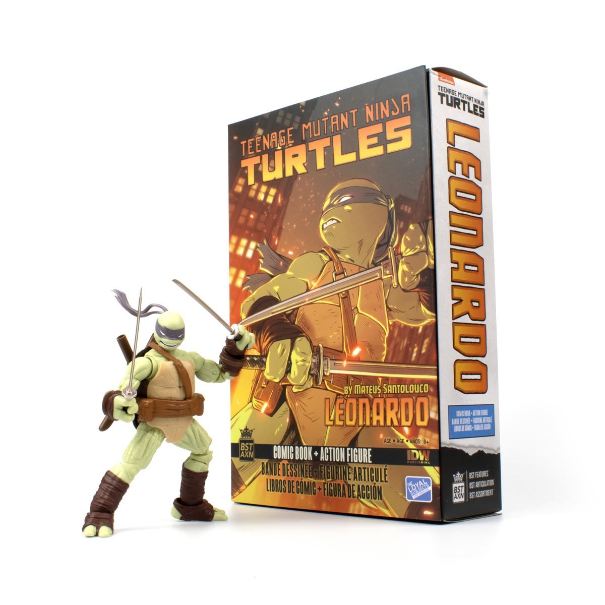 Teenage Mutant Ninja Turtles BST AXN IDW Leonardo (Figure and Comic Set)、mySite、hgirdovlk