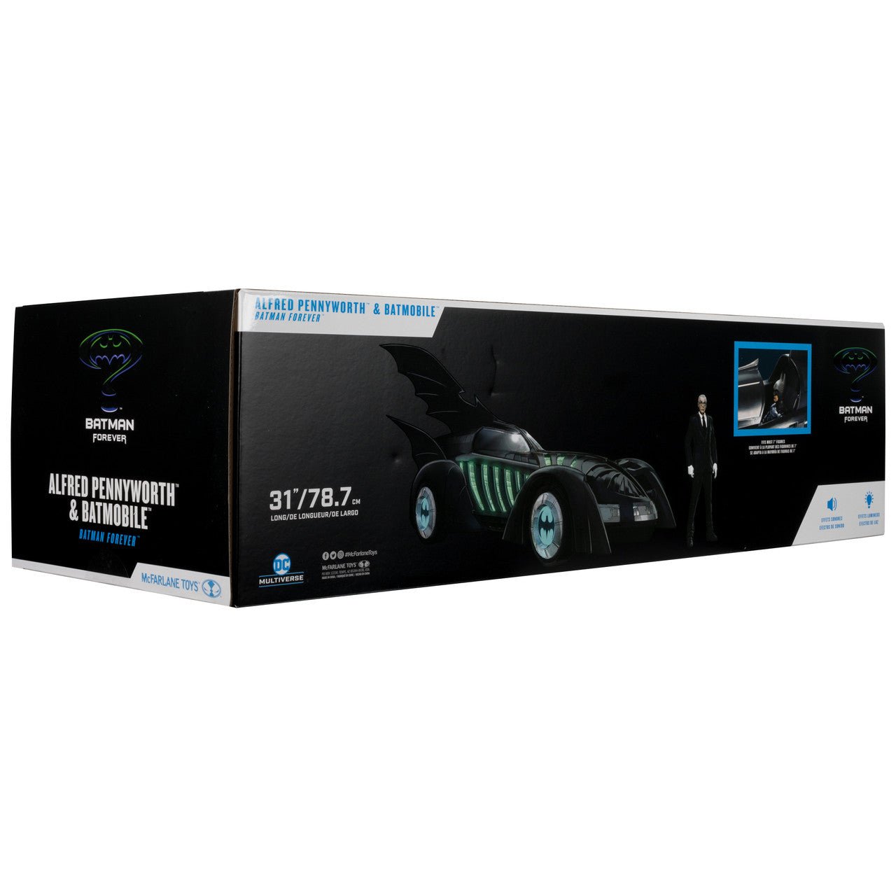 DC Multiverse Batman Forever Batmobile Vehicle and Alfred Pennyworth、mySite、hgirdovlk