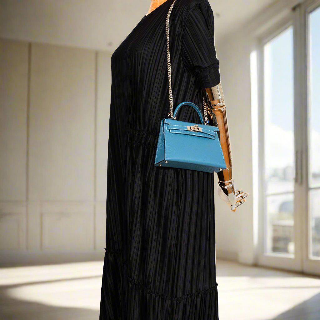 Hermès Kelly 20 Mini II Sellier Blue Jean Epsom Palladium Hardware、mySite、garminoutage.com
