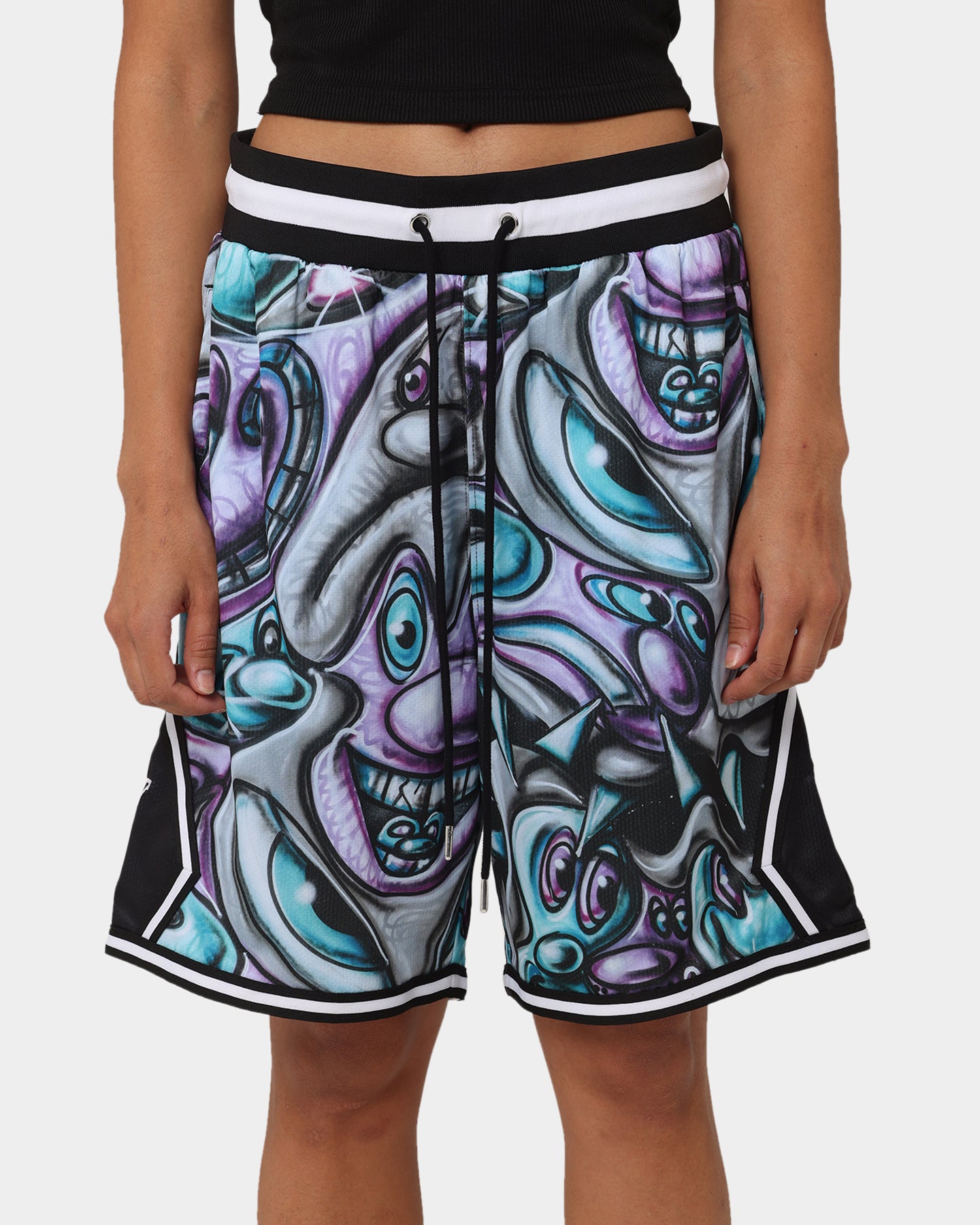 Carré X Kenny Scharf Krunch Time Ball Shorts Black、mySite、zt4zffjzw
