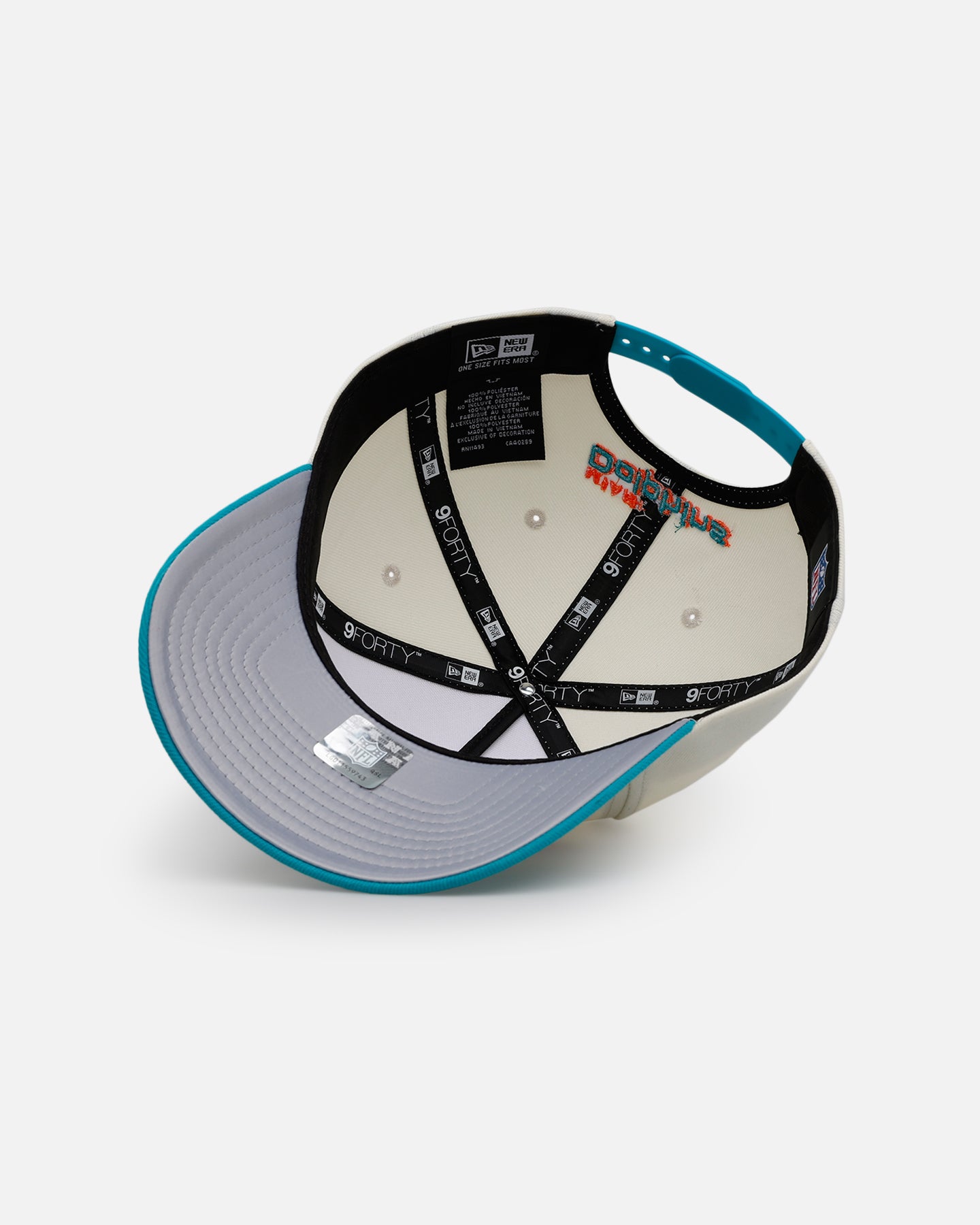 New Era Miami Dolphins 'Super Bowl Logos' 9FORTY A-Frame Snapback Chrome、mySite、zt4zffjzw