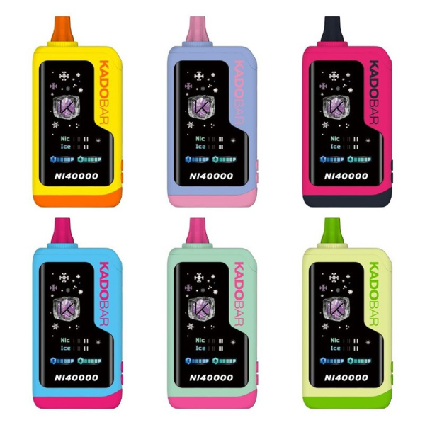 KadoBar NI40000 Ice + Nicotine Control Disposable Vape 24mL 5 Pack、mySite、zt4zffjzw