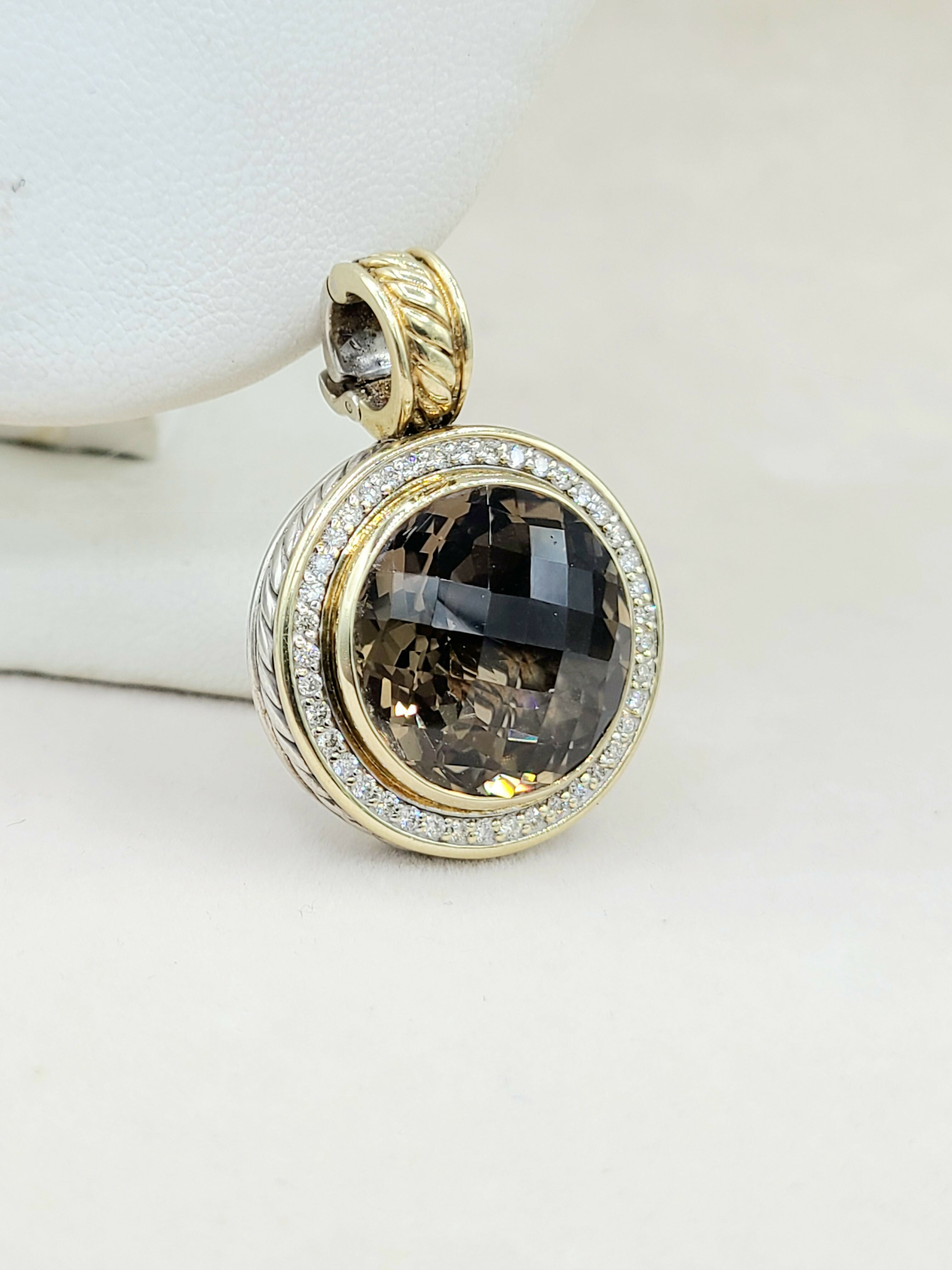 David Yurman Cerise Pendant Smoky Quartz, Diamonds & Gold、mySite、hinf8tx79
