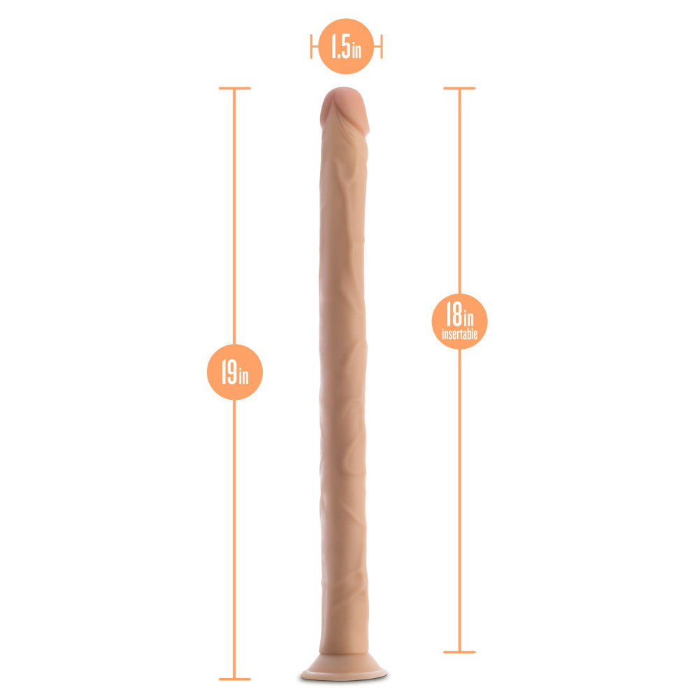 Dr. Skin By Blush® | 19 Inch Long Realistic Dildo -Beige、mySite、bottomscart