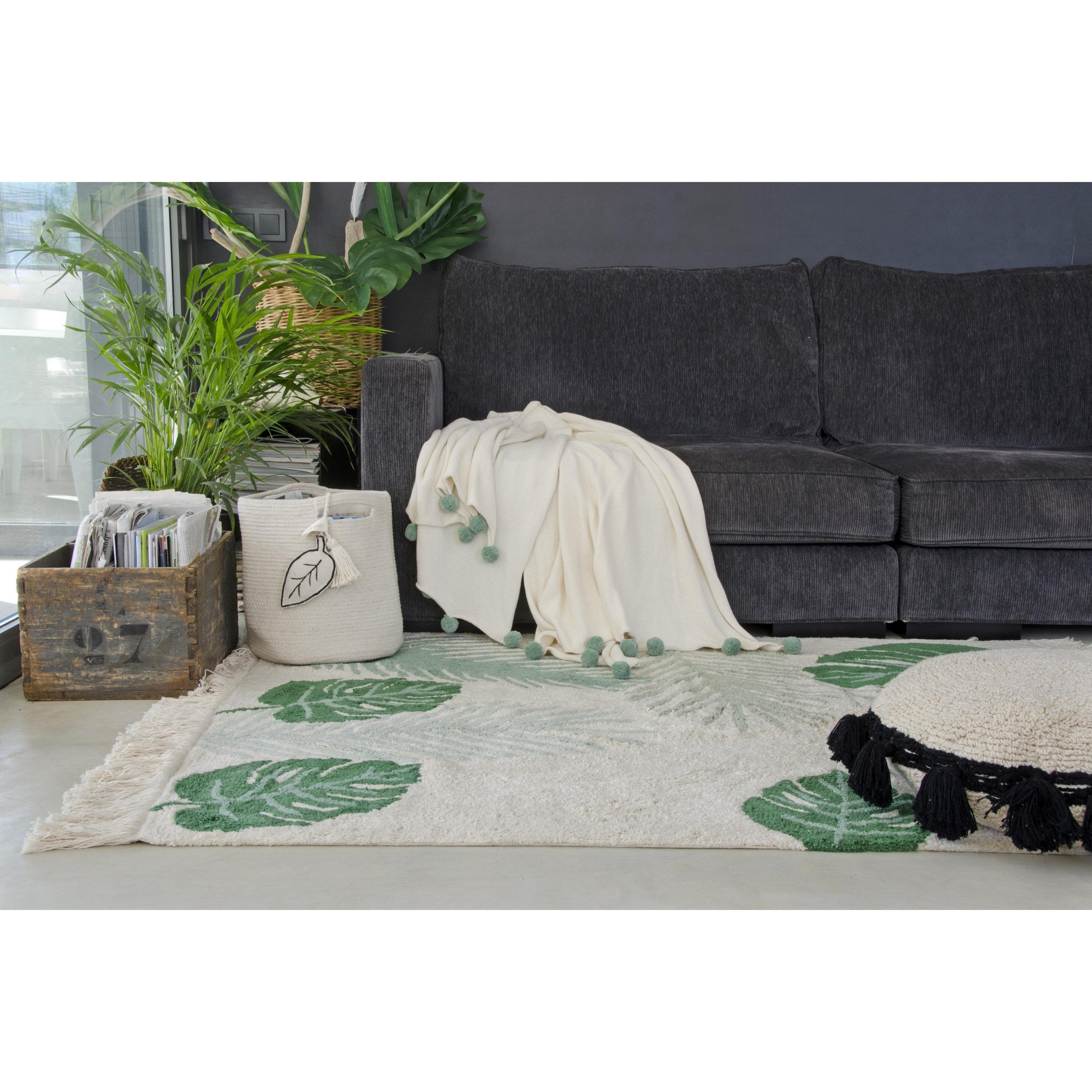 Tropical Green Machine Washable Area Rug、mySite、gigharbornorthrealestate