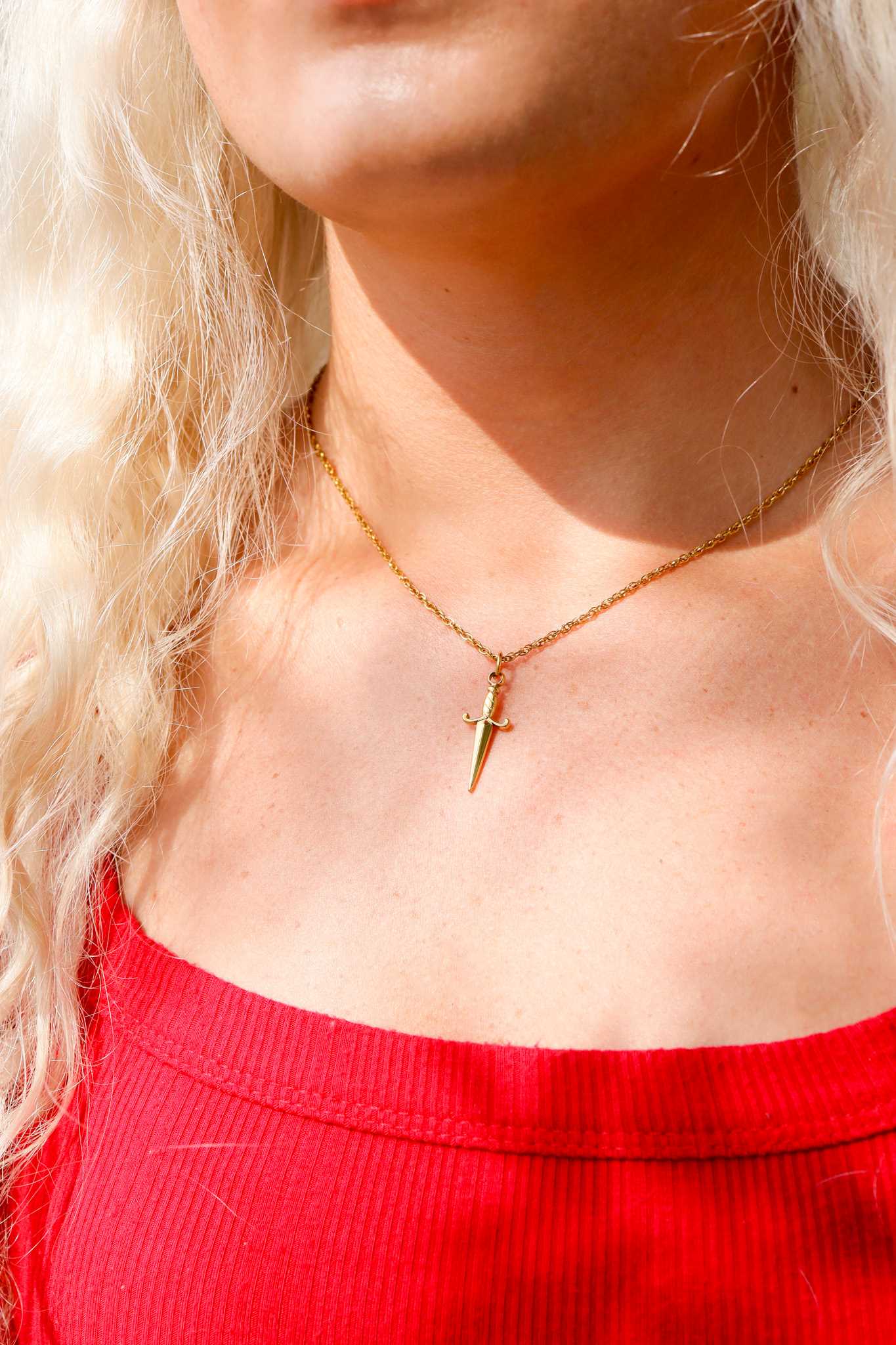 18K Gold PVD Stainless Steel Dagger Charm / PDL0199、mySite、dreamappss