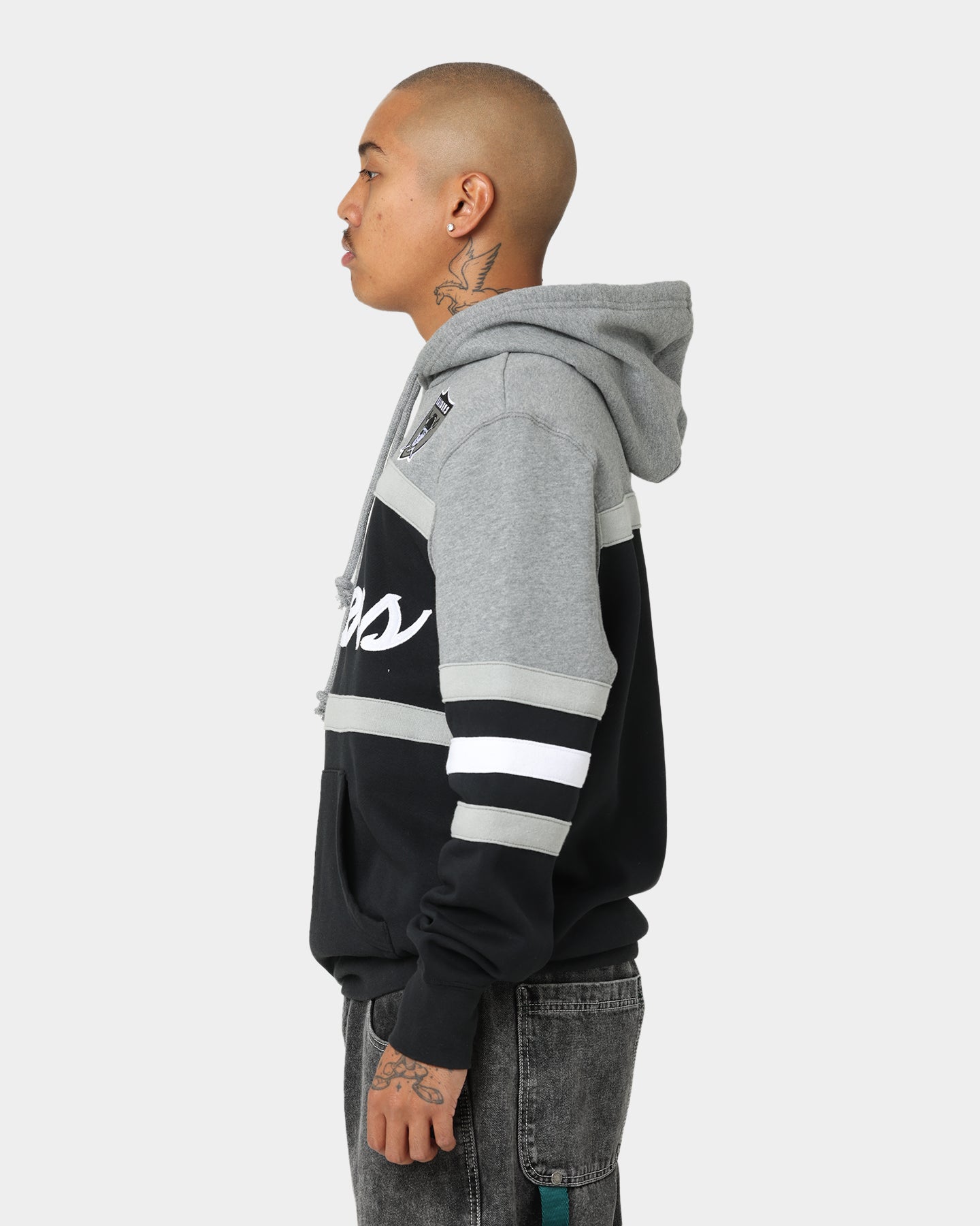 Mitchell & Ness Las Vegas Raiders Head Coach Hoodie Black/Grey、mySite、zt4zffjzw