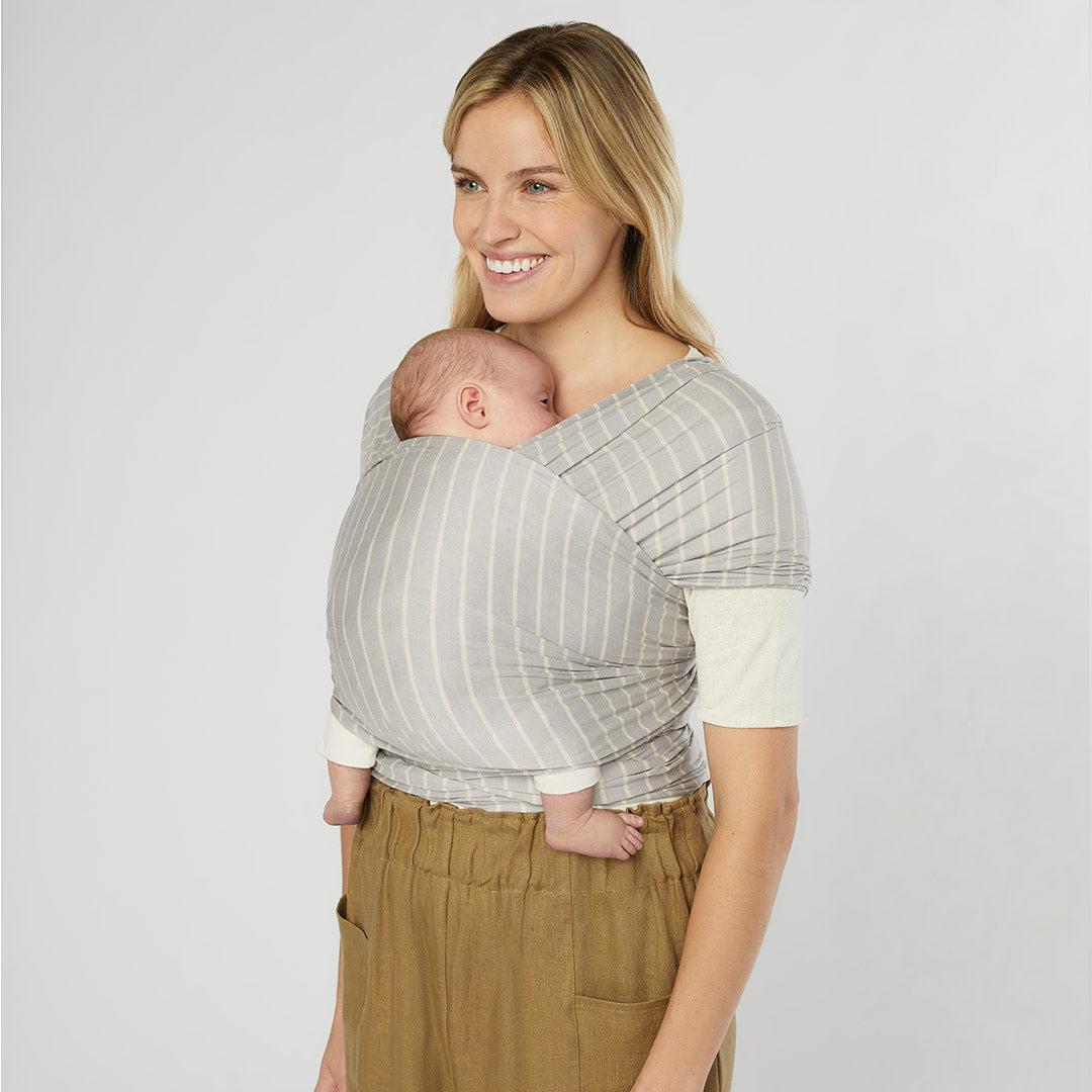  Ergobaby Aura Baby Wrap - Grey Stripes、mySite、merchandisen