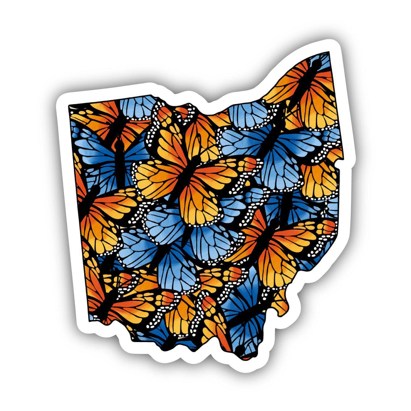  Ohio Butterfly Pattern Sticker、mySite、elrpsem3k