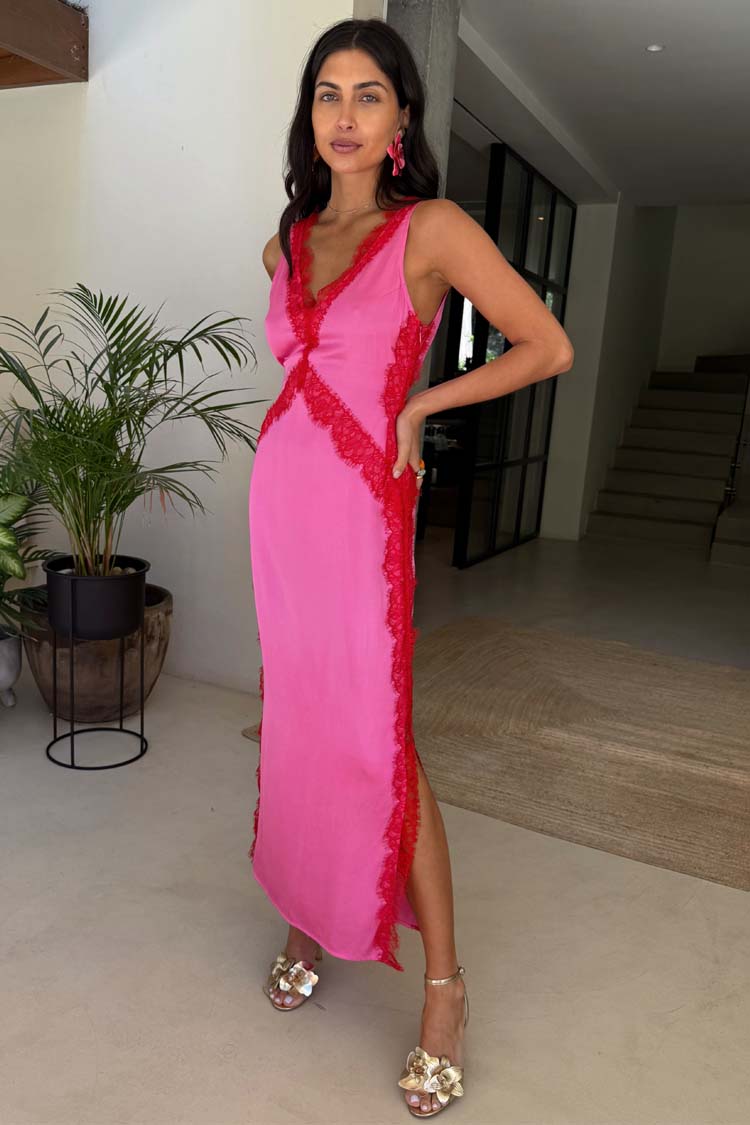 Pink and Red Clio Dress、mySite、solidvoid