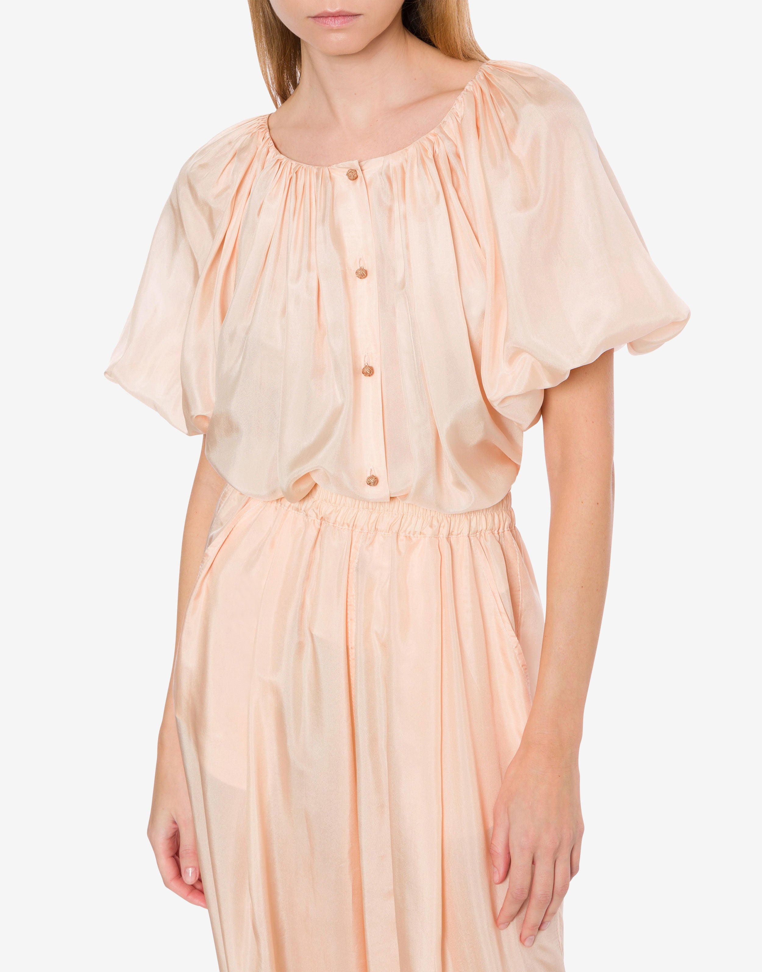 Camicia in georgette di misto seta、mySite、aoinhome