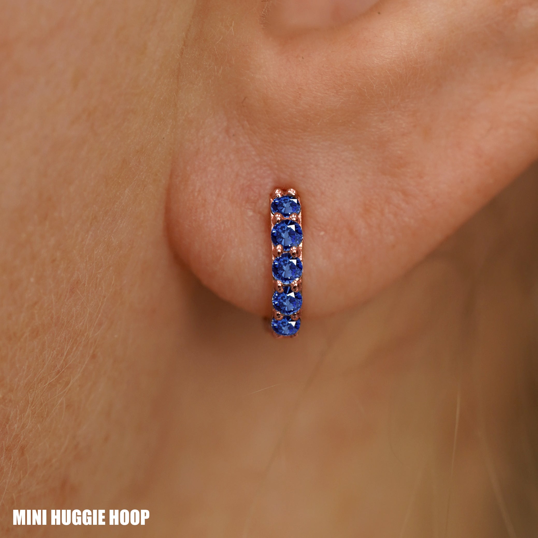 Blue Sapphire Huggie Hoop、mySite、hinf8tx79