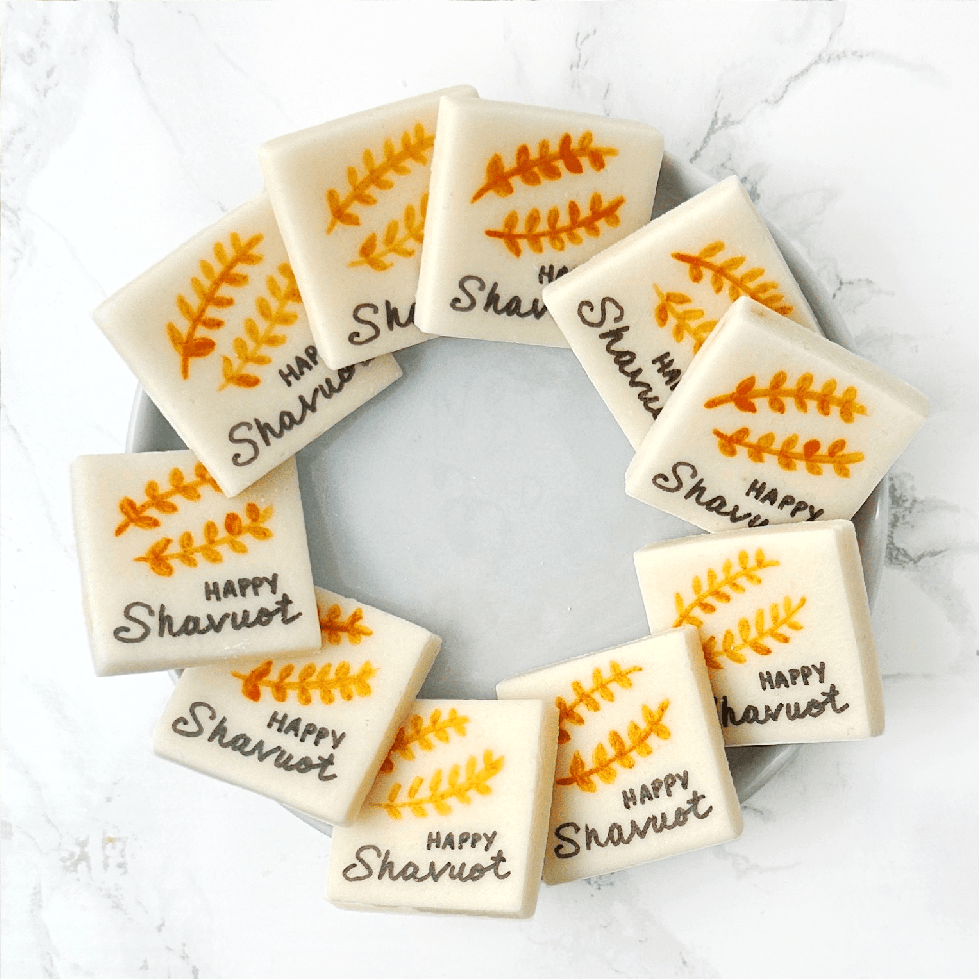 Marzipan Happy Shavuot Placecards、mySite、topwebapps
