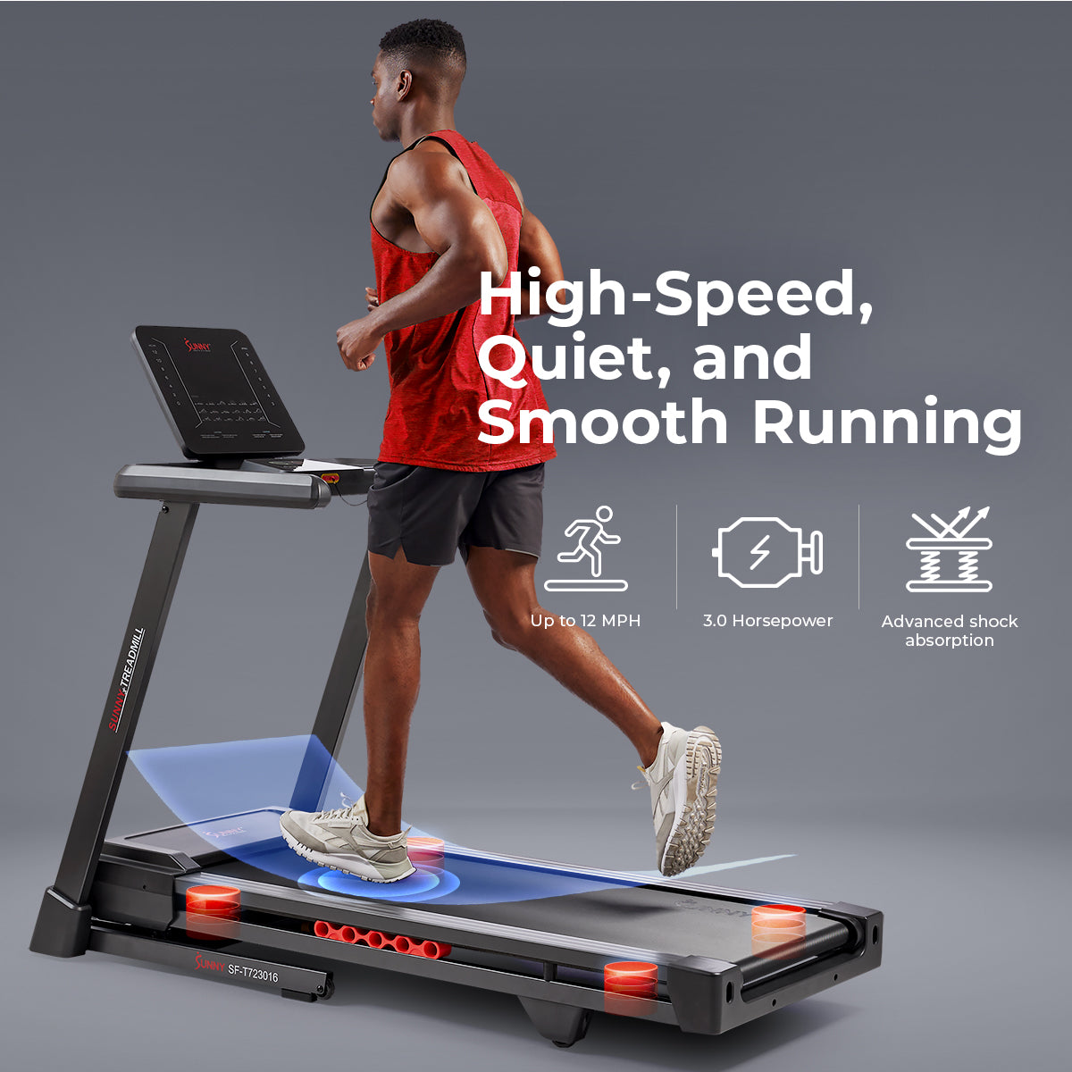  Advanced Heavy Duty Auto Incline Smart Treadmill with 20 Running Deck、mySite、ghnorth