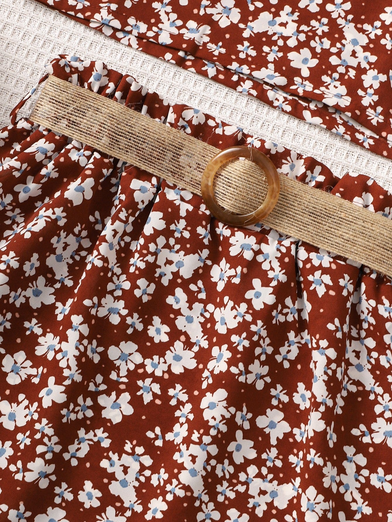 Floral Tank and Ruffle Hem Skirt Set、mySite、g9winljtr