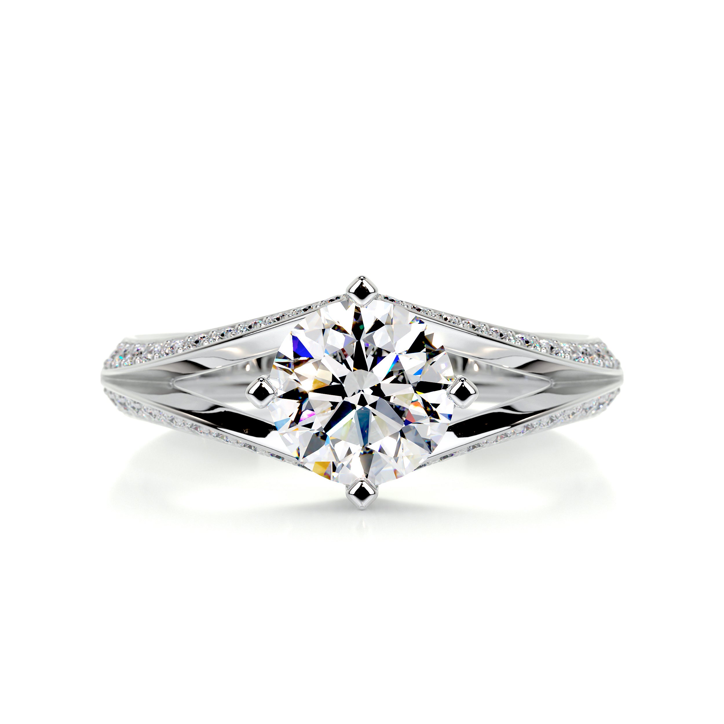 Harlow Moissanite & Diamond Ring -Platinum、mySite、hinf8tx79