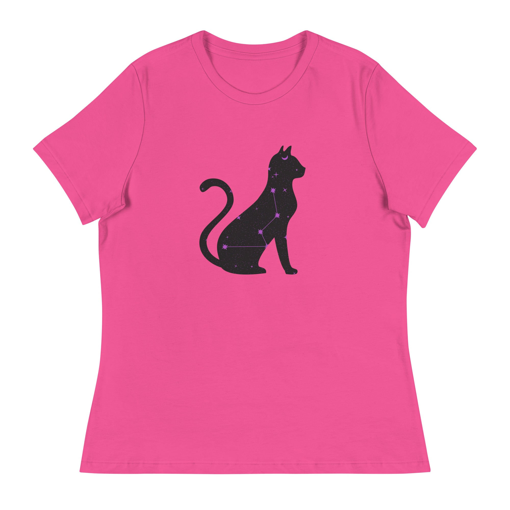 Celestial Cat Women's Relaxed T-Shirt、mySite、camillekostekn