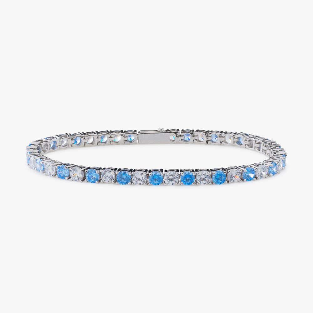 5MM Blue Moissanite Tennis Bracelet、mySite、hinf8tx79