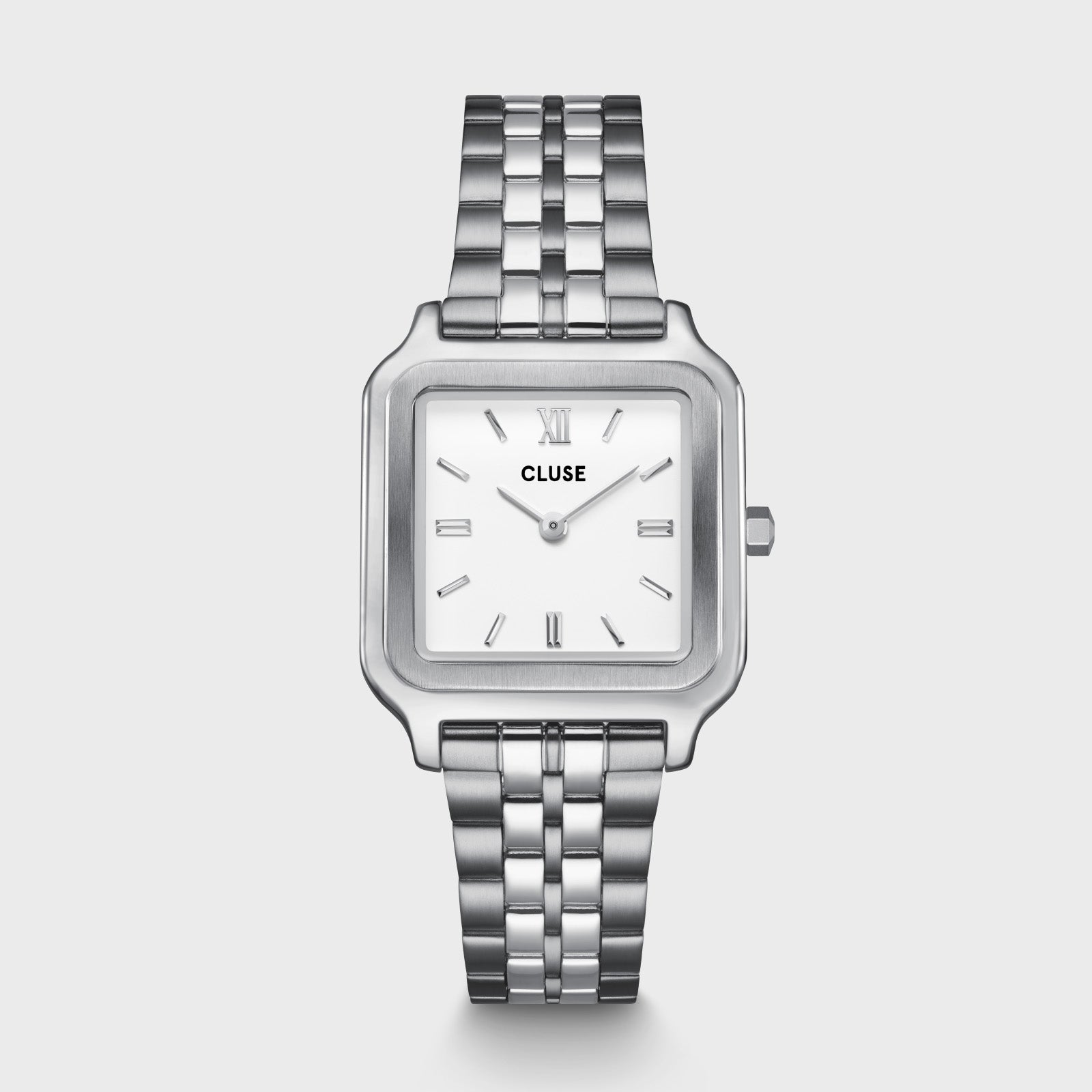  Gracieuse Watch Steel, White, Silver Colour
