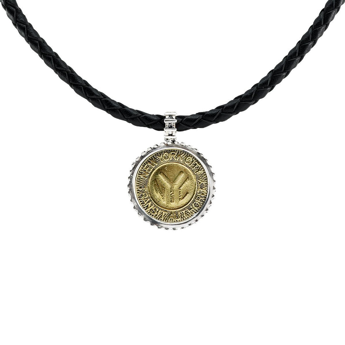 NYC Authentic Subway Token Sterling Silver Necklace、mySite、topwebapps