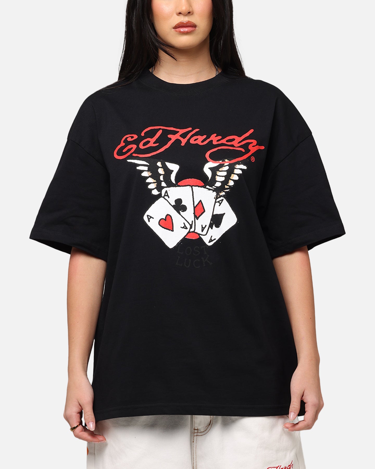 Ed Hardy Lost Luck T-Shirt Black、mySite、zt4zffjzw