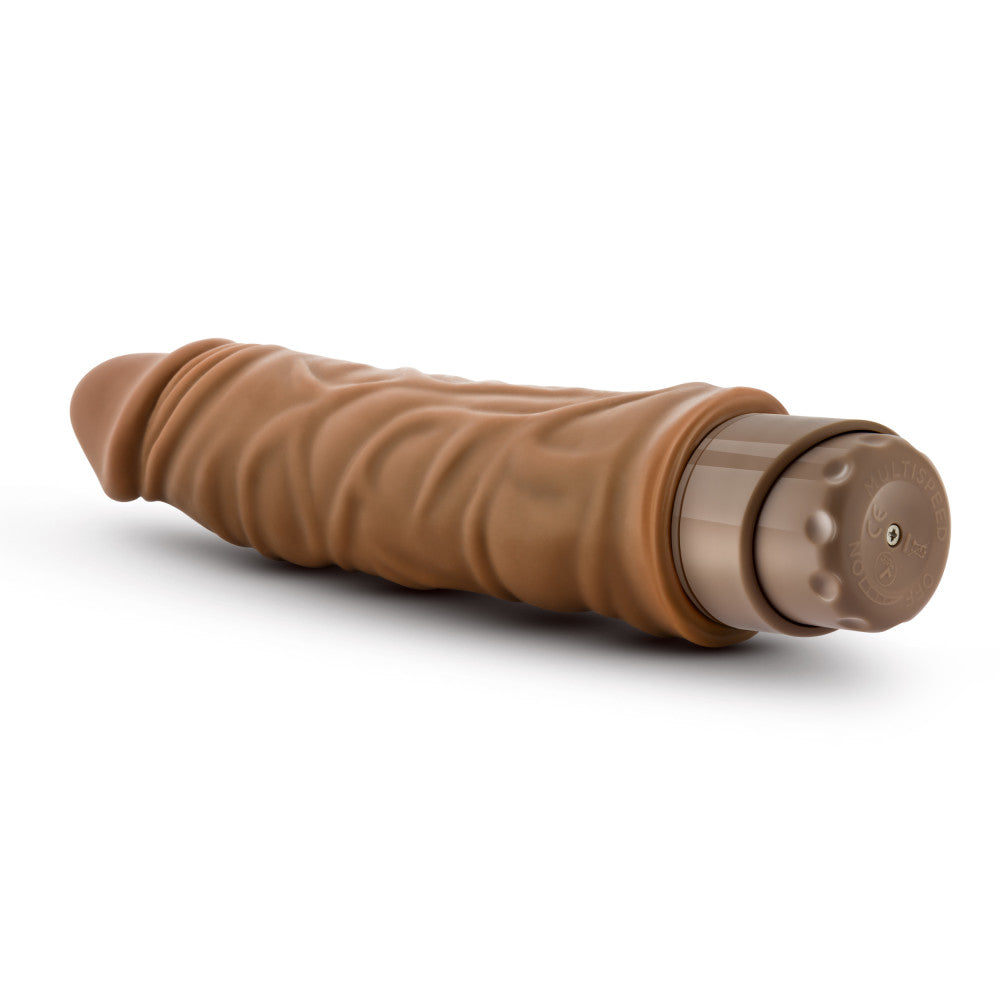 Dr. Skin By Blush® | Cock Vibe 10 Realistic Mocha 8.8-Inch Long Vibrating Dildo、mySite、bottomscart
