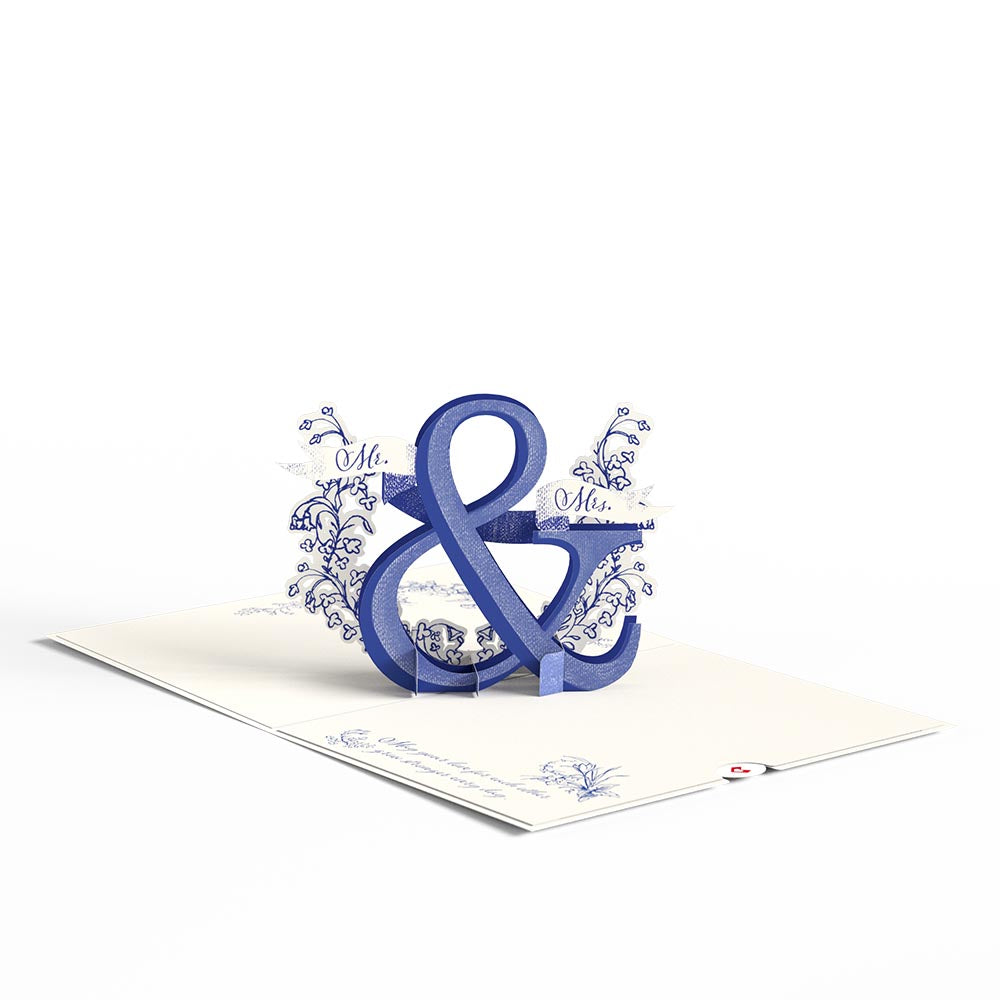 Better Together Mr. & Mrs. Wedding Pop-Up Card、mySite、solidvoid