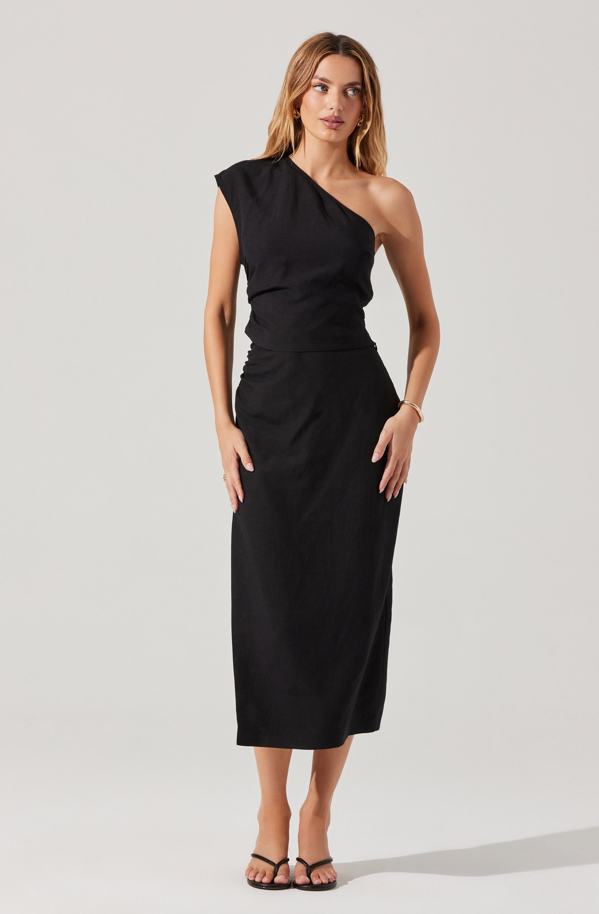 Asha One Shoulder Top、mySite、solidvoid