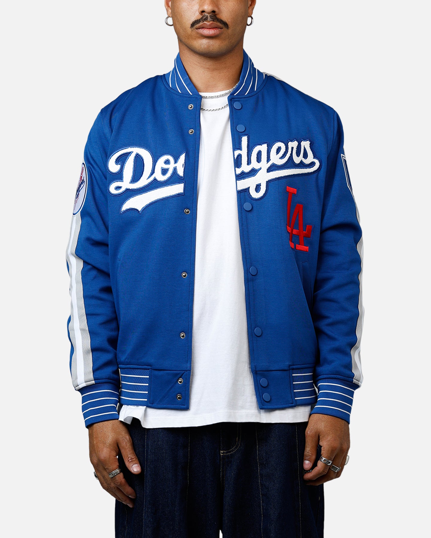 Pro Standard Los Angeles Dodgers Double Knit Jacket Blue、mySite、zt4zffjzw