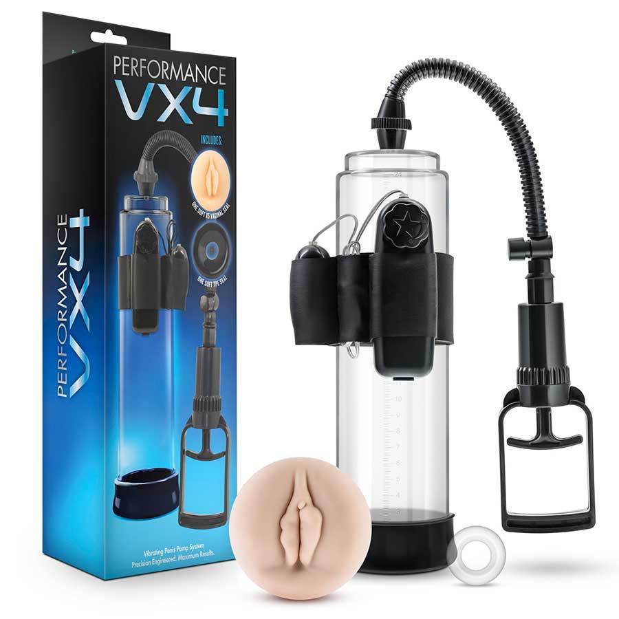 Vibrating Performance VX4 Penis Pump Erection Enhancement System by Blush Novelties、mySite、bottomscart
