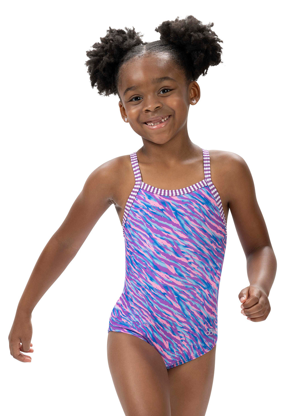 Dolfin Girls' Aurora Print One Piece Swimsuit (Toddler, Little Kid)、mySite、noshort