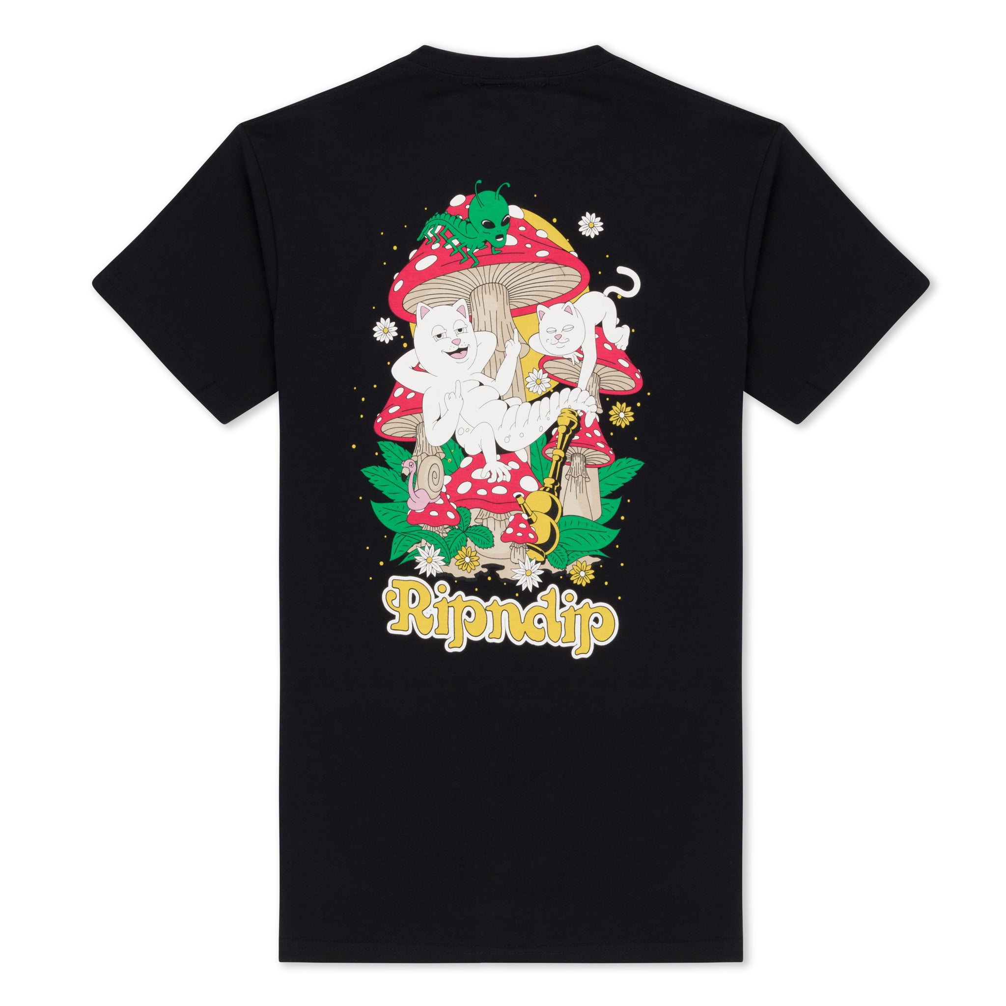  Caterpillar Garden Tee (Black)、mySite、merchandisen