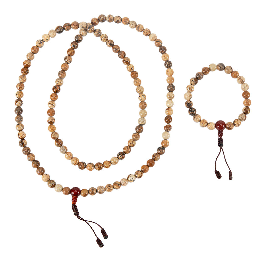 Carnelian & Jasper Mala Beads Set、mySite、topwebapps